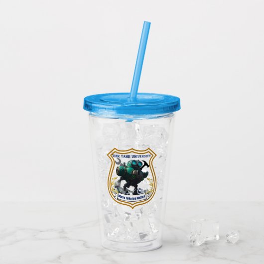 Tink Tank University.w Acryl Drinkbeker (Achterkant ijs)
