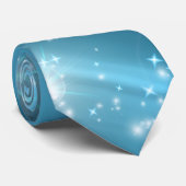 Tinkelen de Teal Nebula Effect Necksjaal Stropdas (Opgerold)