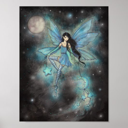 Tinkelende December Fee Fantasy Kunst Poster (Voorkant)
