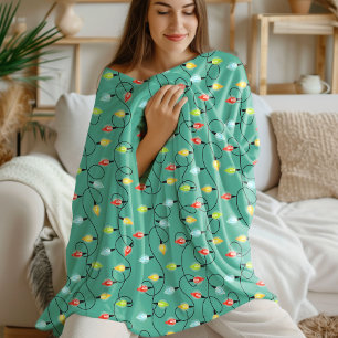 Tinkelende Kerstverlichting Vakantiepatroon Fleece Deken