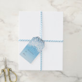 Tinkelende Lichten Romantisch Winter Wonderland Cadeaulabel (Met Touw)