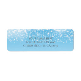 Tinkelende Lichten Romantisch Winter Wonderland Etiket