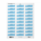 Tinkelende Lichten Romantisch Winter Wonderland Etiket (Full Sheet)