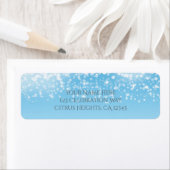 Tinkelende lichten Romantisch winterwonderland Etiket (Insitu)