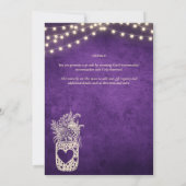 Tinkelende Lichten | Rustieke Schuur Bos Bruiloft Kaart (Achterkant)