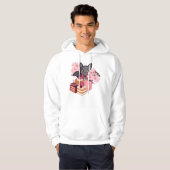 Tinkelende Ogen Vleermuis en Cake Selectie Hoodie (Voorkant volledig)