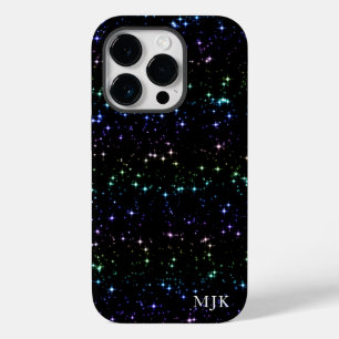 Tinkelende Regenboog Glittersterren in de Nachteli Case-Mate iPhone 14 Pro Hoesje