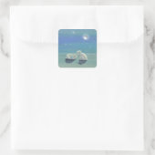 Tinkelende Winter Moppige Ijsbeer Jongen Stickers (Tas)