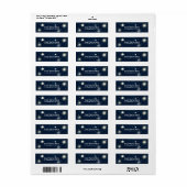 Tinkelsterren & Maan Hemeladressenlabels Etiket (Full Sheet)