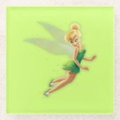 Tinker Bell Glass Coaster Glazen Onderzetter (Voorkant)