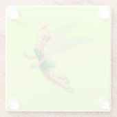Tinker Bell Glass Coaster Glazen Onderzetter (Achterkant)