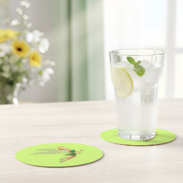 Tinker Bell Paper Coaster Ronde Kartonnen Onderzetter