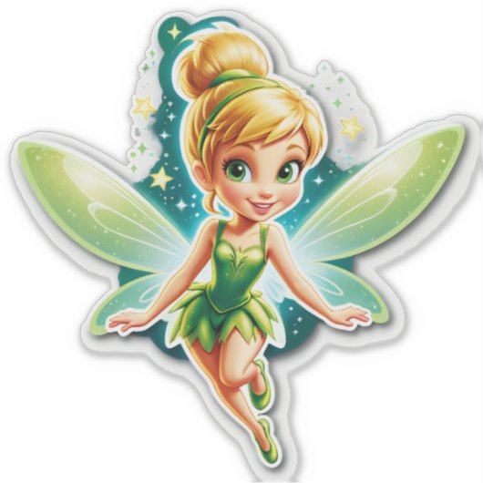 Tinker Bell’s Dawn of Birthday Wishes Sticker (Voorkant)