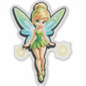 Tinker Bell's Verjaardagswensen bij het aanbreken  Sticker (Voorkant)