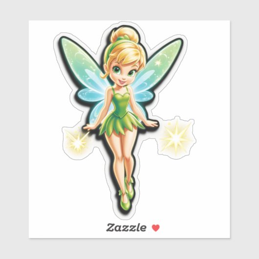 Tinker Bell's Verjaardagswensen bij het aanbreken  Sticker (Vel)