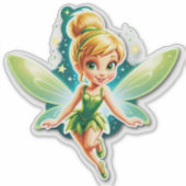 Tinker Bell's Verjaardagswensen bij het aanbreken Sticker (Voorkant)