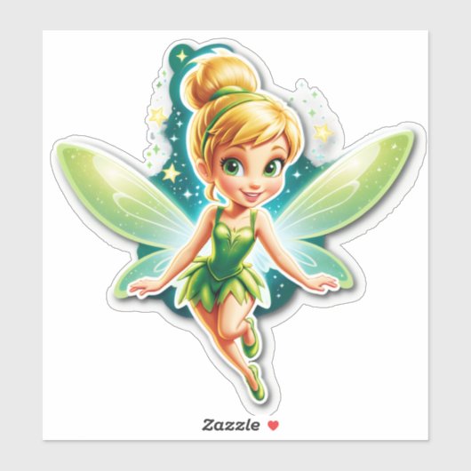 Tinker Bell's Verjaardagswensen bij het aanbreken Sticker (Vel)