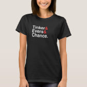 Tinker Evers Chance Double Play-combinatie T-shirt (Voorkant)