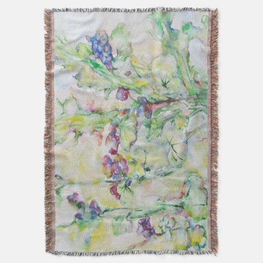 Tinkerbell. bloemen deken (Voorkant Verticaal)