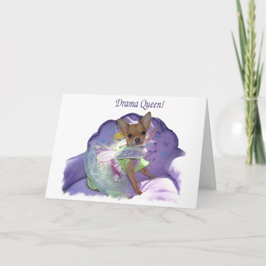 Tinkerbell de "Drama Queen!" Kaart (Voorkant)