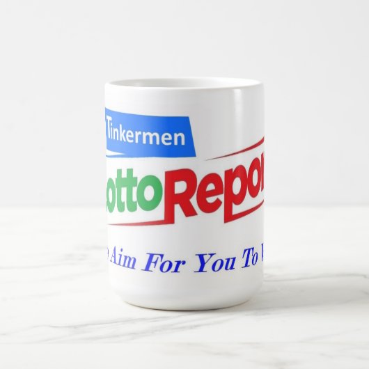 Tinkermen Lotto Report Logo Coffee Cup Koffiemok (Center)