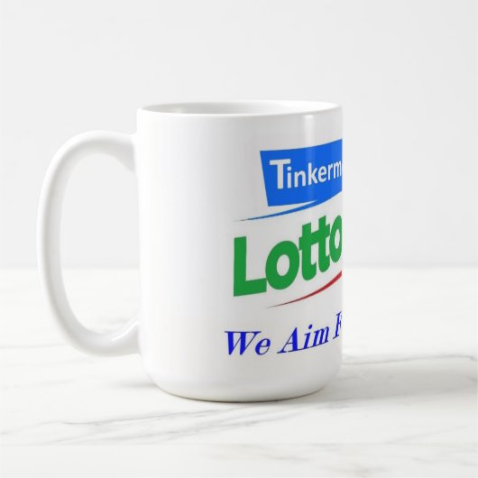 Tinkermen Lotto Report Logo Coffee Cup Koffiemok (Links)