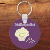 tinkle spikkels grappige cupcake sleutelhanger (Voorkant)