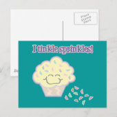 tinkle sprinkles grappige cupcake briefkaart (Voorkant / Achterkant)