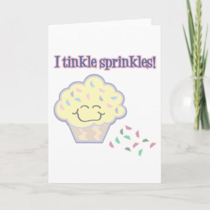 tinkle sprinkles grappige cupcake kaart