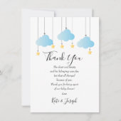 Tinkle Tinkle Baby Boy Shower Bedankt Gedicht (Voorkant)