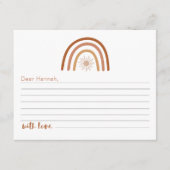 TINLEY Boho Rainbow 1e Birthday Time Capsule Kaart (Voorkant)