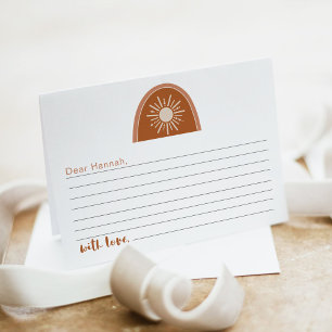 TINLEY Boho Rainbow 1e Birthday Time Capsule Kaart