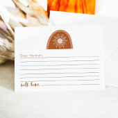 TINLEY Boho Rainbow 1e Birthday Time Capsule Kaart