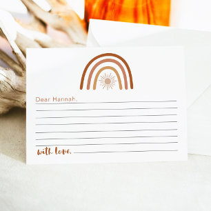 TINLEY Boho Rainbow 1e Birthday Time Capsule Kaart