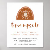 TINLEY Boho Rainbow 1e Birthday Time Poster (Voorkant)