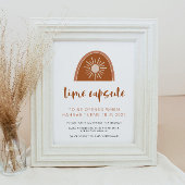 TINLEY Boho Rainbow 1e Birthday Time Poster