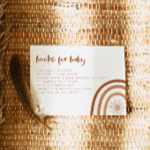 TINLEY Boho Terracotta Rainbow Books voor Baby Kaart