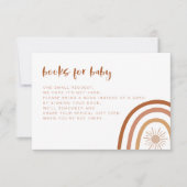 TINLEY Boho Terracotta Rainbow Books voor Baby Kaart (Voorkant)