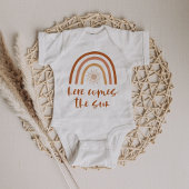 TINLEY Boho Terracotta Rainbow Hier komt de zon Romper