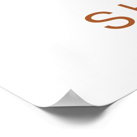 TINLEY Boho Terracotta Rainbow Sun Baby shower Poster (Hoek)