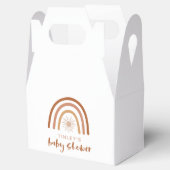 TINLEY Boho Terracotta Rainbow Sun Baby Uitnodigin Bedankdoosjes (Geopend)