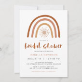 TINLEY Boho Terracotta Rainbow Sun Vrijgezellenfee Kaart (Voorkant)