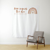 TINLEY Boho Terracotta Regenboog Hier komt de Zoon Wandkleed (In situ)