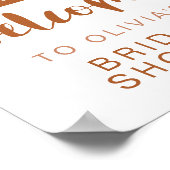 TINLEY Boho Terracotta Sun Rainbow Vrijgezellenfee Poster (Hoek)