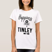 Tinley Personalized Name Birthday Gift T-shirt (Voorkant)