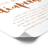 TINLEY Terracotta Rainbow Late Night Diapers Poste Poster (Hoek)