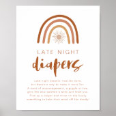 TINLEY Terracotta Rainbow Late Night Diapers Poste Poster (Voorkant)