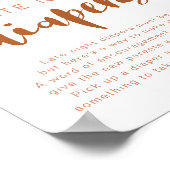 TINLEY Terracotta Rainbow Late Night Diapers Poster (Hoek)