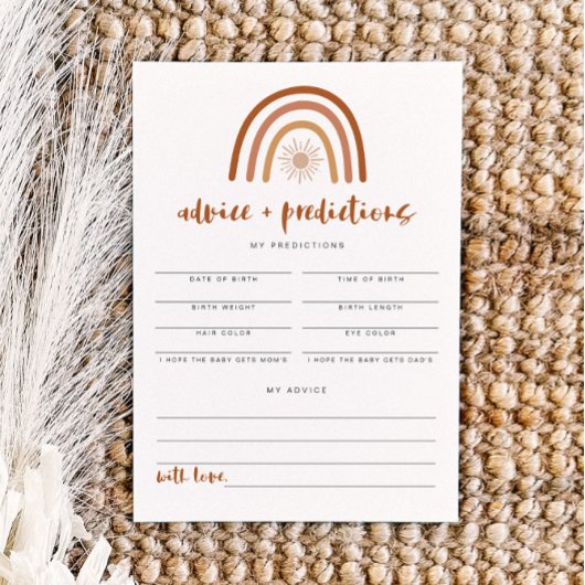 TINLEY Terracotta Regenboog Advies & Voorspellinge Kaart