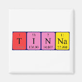 Tinna periodiek table name magnet (Voorkant)